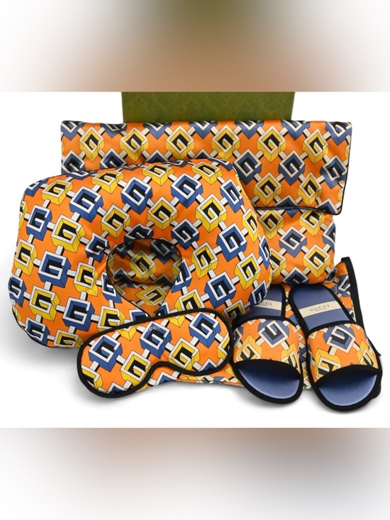 Gucci Other - GUCCI BRAND NEW Travel Set - Eye Mask, Neck Pillow, & Slippers
